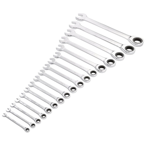 Draper Draper HI-TORQ Metric Ratchet Combination Spanner Set (17 Piece) Draper - Town Tools