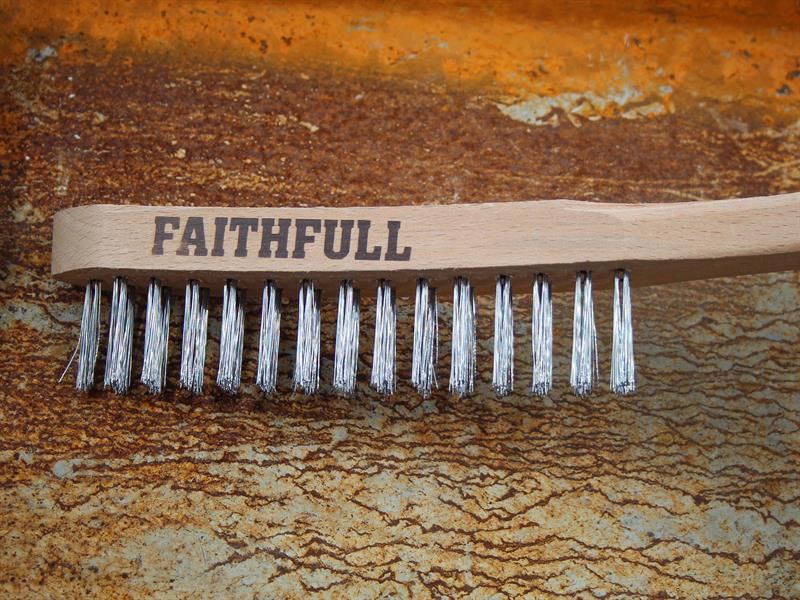 Faithfull Lightweight Scratch Brush, Two Row Faithfull - Town Tools