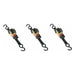 3x Sealey Auto Retract Ratchet Tie Down Straps 600kg Capacity 25mmx3m ATD25301 Sealey - Town Tools 