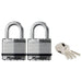 Master Lock Excell™ Laminated Steel 45mm Padlock - 24mm Shackle - Keyed Alike x 2 Master Lock - Town Tools