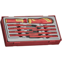 Teng Tools Insulated Screwdriver Set Interchangeable Blades TT1 10 Pieces