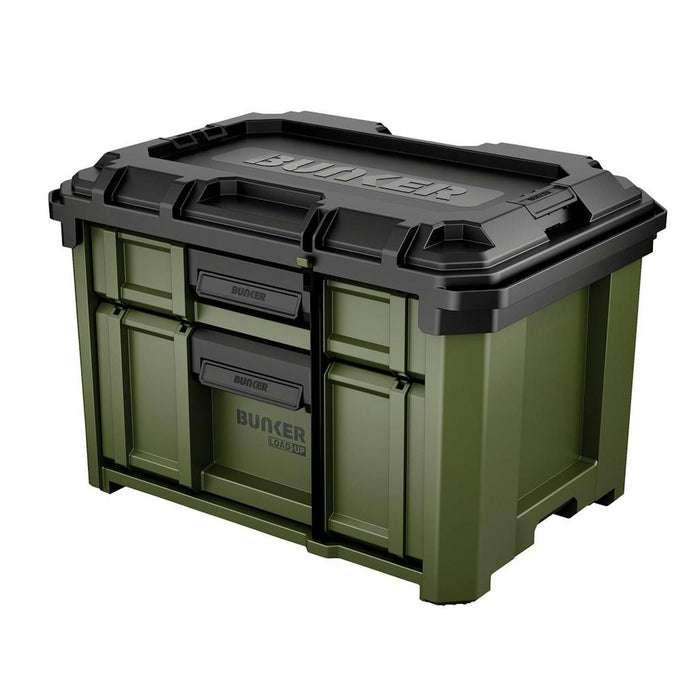 BUNKER Load-Up Stacking 2 Drawer Tool Box, 570mm - B600-2DTB