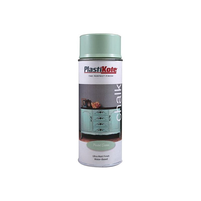 Plastikote Chalk Finish Spray Pastel Green 400ml PlastiKote - Town Tools