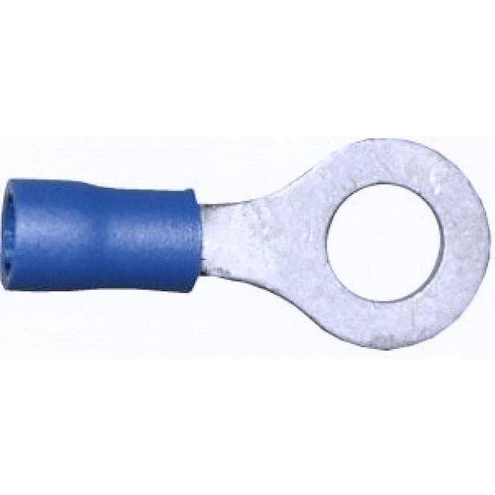 Wot-Nots Wiring Connectors - Blue - Ring - 8mm - Pack of 4 Pearl - Town Tools 