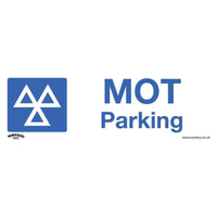 Sealey Warning Safety Sign MOT Parking Self-Adhesive Vinyl SS49V1