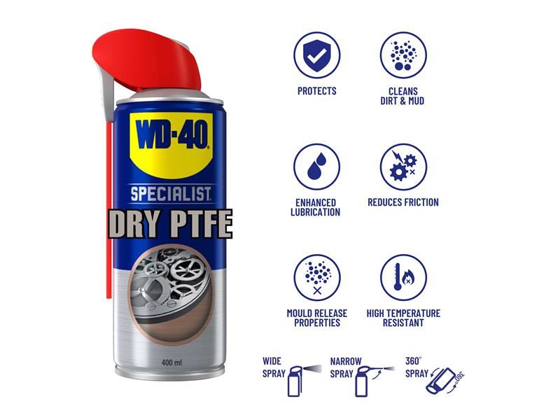 WD-40 Specialist Dry Lubricant with PTFE 400ml WD-40� - Town Tools