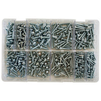 Connect Assorted Self Tapping Pan Pozi Screws 4-10 Box 700pc 35000
