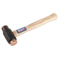 Sealey Copper/Rawhide Faced Hammer 1.5lb Hickory Shaft CRF15