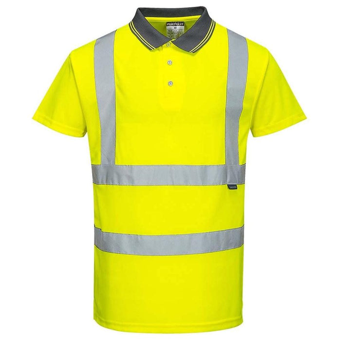 Portwest Hi-Vis Polo Shirt - Yellow - Small Portwest - Town Tools 