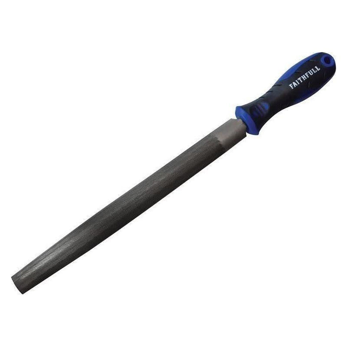 Faithfull Handled Half-Round Second Cut Engineers File 250mm (10in) Faithfull - Town Tools