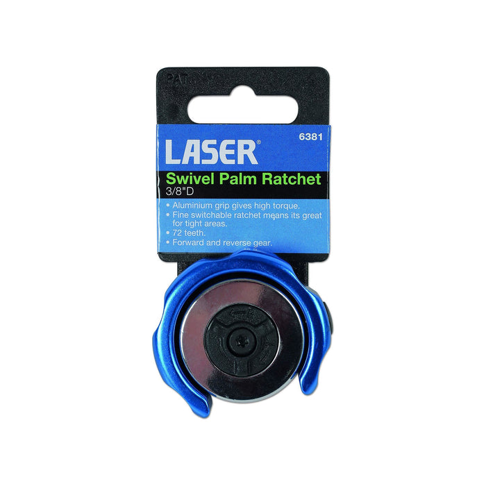 Laser Swivel Palm Ratchet 3/8"D 6381 Laser - Town Tools 