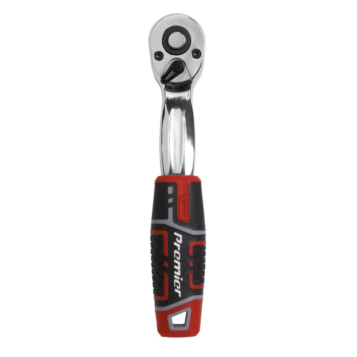 Sealey Premier Premier Offset Ratchet Wrench with Flip Reverse 1/4"Sq Drive Sealey Premier - Town Tools 