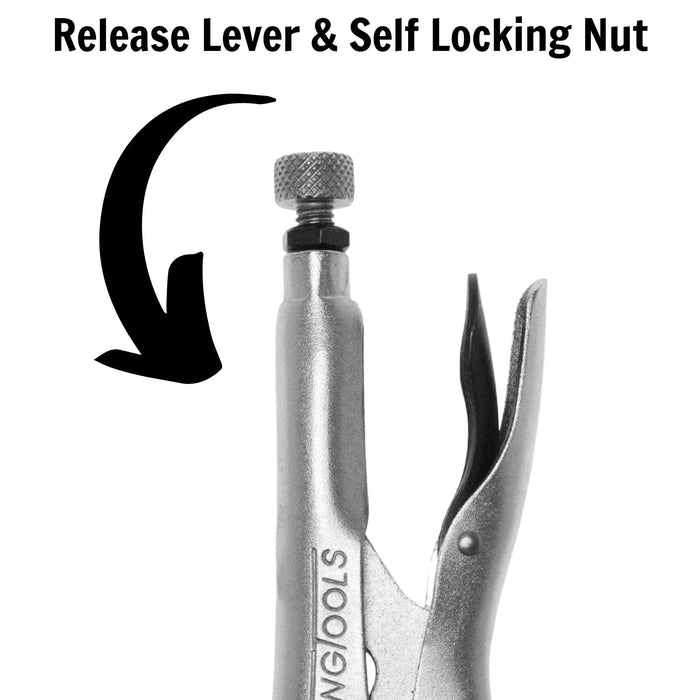 Teng Tools Curved Jaw Power Grip Plier 190mm Teng Tools - Town Tools 