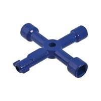 Faithfull 4-Way Services Utility Meter Key