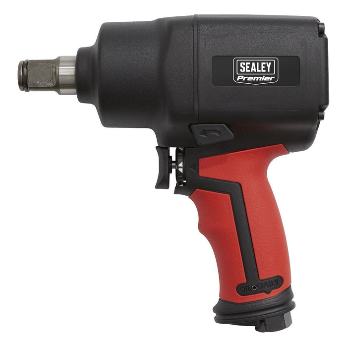 Sealey Air Impact Wrench 3/4"Sq Drive Compact Twin Hammer SA6004 Sealey - Town Tools 