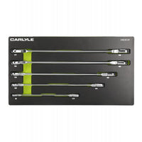 Carlyle Tools 5 Pc Metric 12 Pt 72 Tooth Extended Box Ratcheting Flex