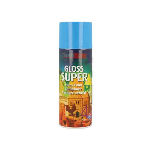 Plastikote Gloss Super Spray Light Blue 400ml PlastiKote - Town Tools