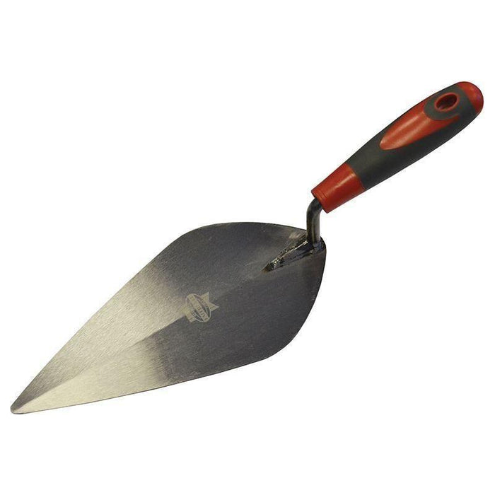 Faithfull London Pattern Brick Trowel Soft Grip Handle 10in Faithfull - Town Tools