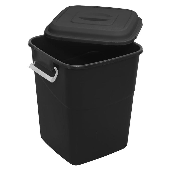 Sealey Refuse/Storage Bin 50L Black BM50 Sealey - Town Tools 