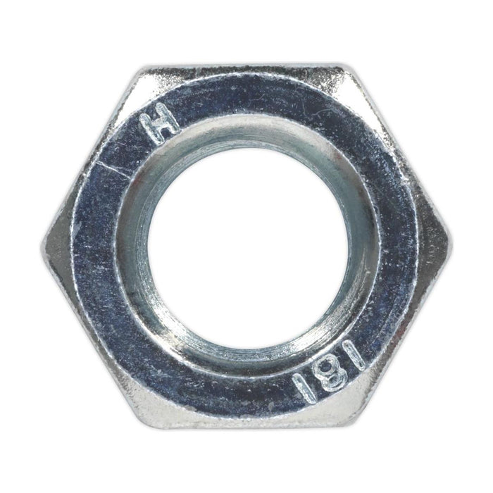 Sealey Steel Nut DIN 934 M14 Zinc Pack of 25 SN14 Sealey - Town Tools 