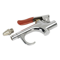 Sealey Air Blow Gun Palm Type with 1/4"BSP Air Inlet and Safety Nozzle SA913