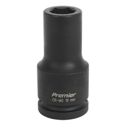 Sealey Impact Socket 19mm Deep 3/4"Sq Drive IS3419D Sealey - Town Tools 