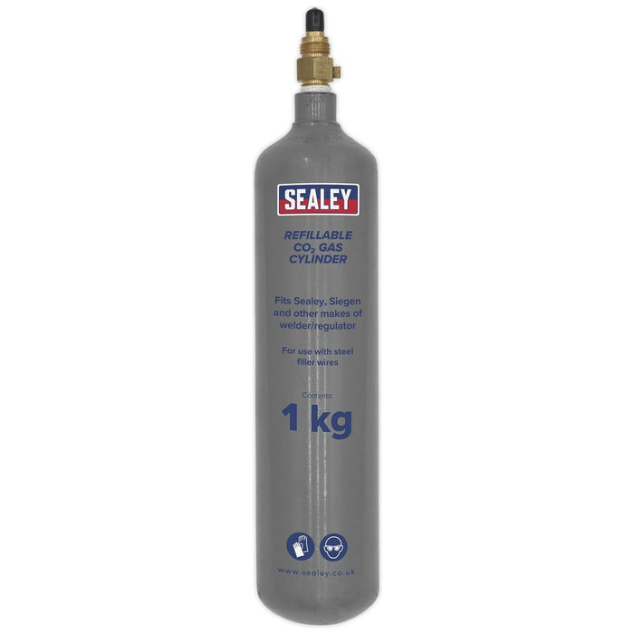 Sealey Gas Refill Carbon Dioxide 1000g CO2/1KG/REFIL Sealey - Town Tools 