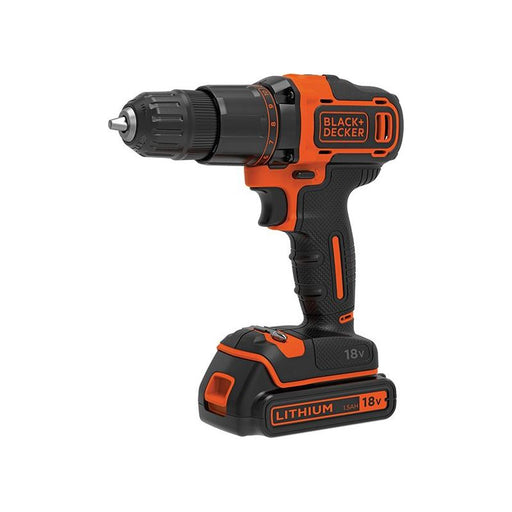 Black + Decker BCD700S1K 2 Gear Combi Drill 18V 1 x 1.5Ah Li-ion BLACK + DECKER - Town Tools