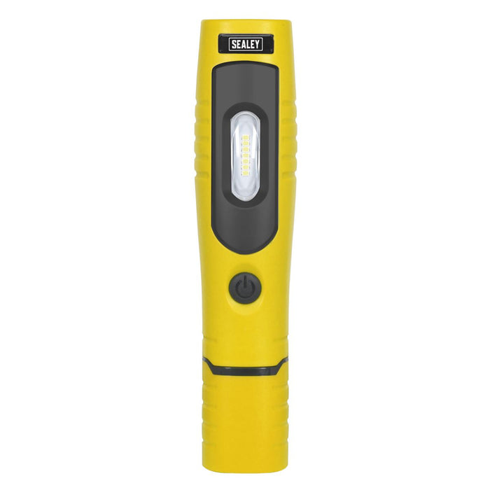 Sealey Rechargeable 360 Inspection Light 7 SMD & 3W SMD LED Yellow Lithium-ion Sealey - Town Tools 