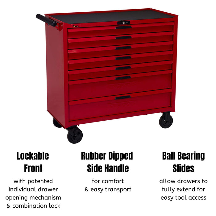 Teng Tools 37" PRO Cabinet 7 Drawers Red Teng Tools - Town Tools 