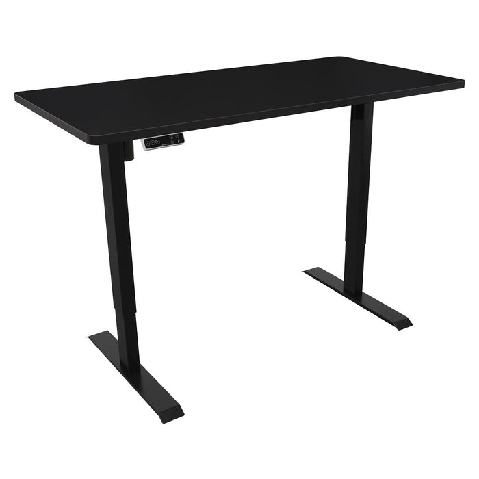 Dellonda Black Electric Height Adjustable Standing Desk Memory Quiet 1400x700mm