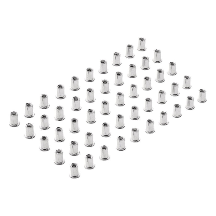 Draper Zinc Plated Threaded Insert Rivet Nuts, M8 x 1.25mm (Pack of 50) Draper - Town Tools