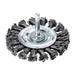 Lessmann Knotted Wheel Brush with Shank 75 x 12mm, 0.50 Steel Wire Lessmann - Town Tools