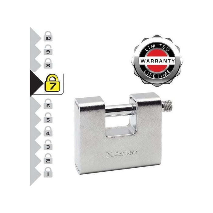 Master Lock Armoured 80mm Zinc Body Shutter Padlock Master Lock - Town Tools