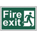 Scan Fire Exit Man Running Right - PVC Sign 300 x 200mm Scan - Town Tools