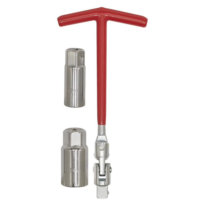 Sealey Spark Plug T-Bar Wrench 16/21mm SMC57 Sealey - Town Tools 
