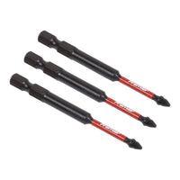 Sealey Pozi #1 Impact Power Tool Bits 75mm 3pc AK8257
