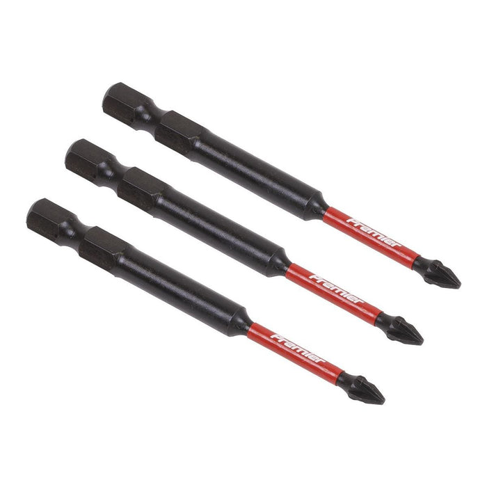 Sealey Pozi #1 Impact Power Tool Bits 75mm 3pc AK8257 Sealey - Town Tools 