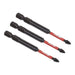 Sealey Pozi #1 Impact Power Tool Bits 75mm 3pc AK8257 Sealey - Town Tools 