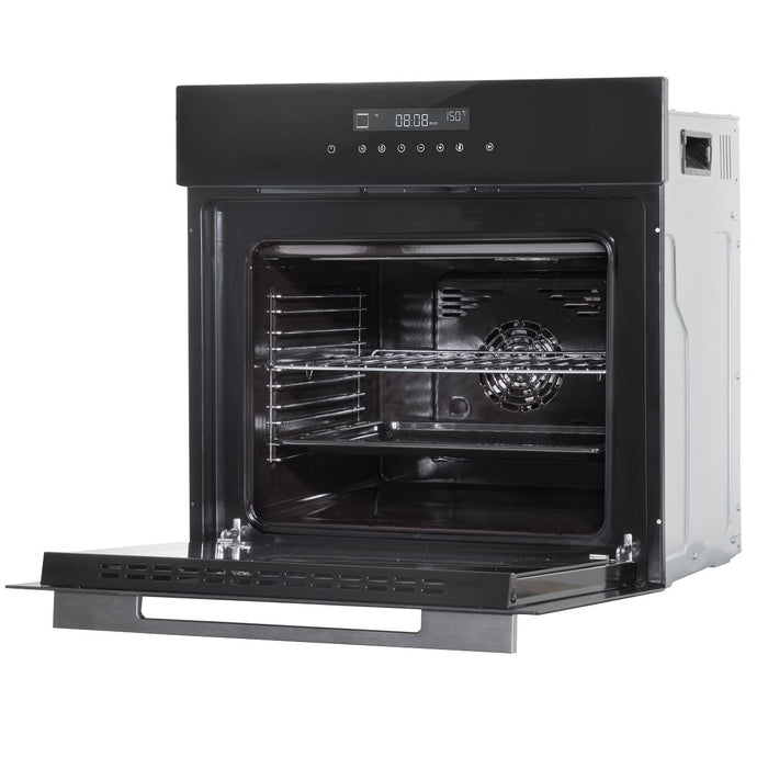 Baridi Integrated Fan-Assisted Electric Oven 60cm 72L Capacity - Black