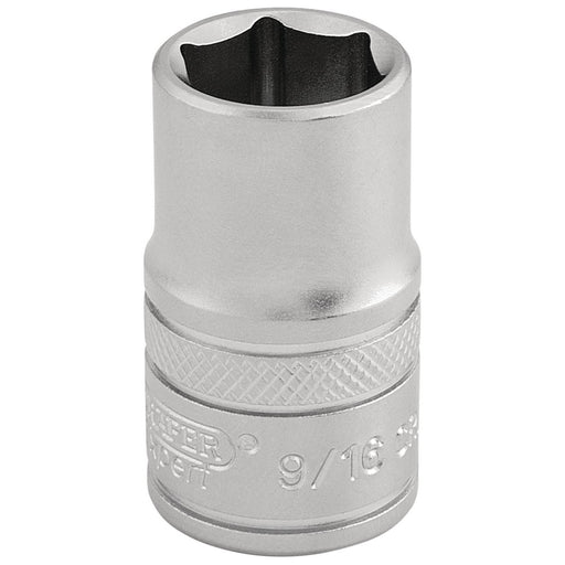 Draper 6 Point Imperial Socket, 1/2" Sq. Dr., 9/16" 16627 Draper - Town Tools 