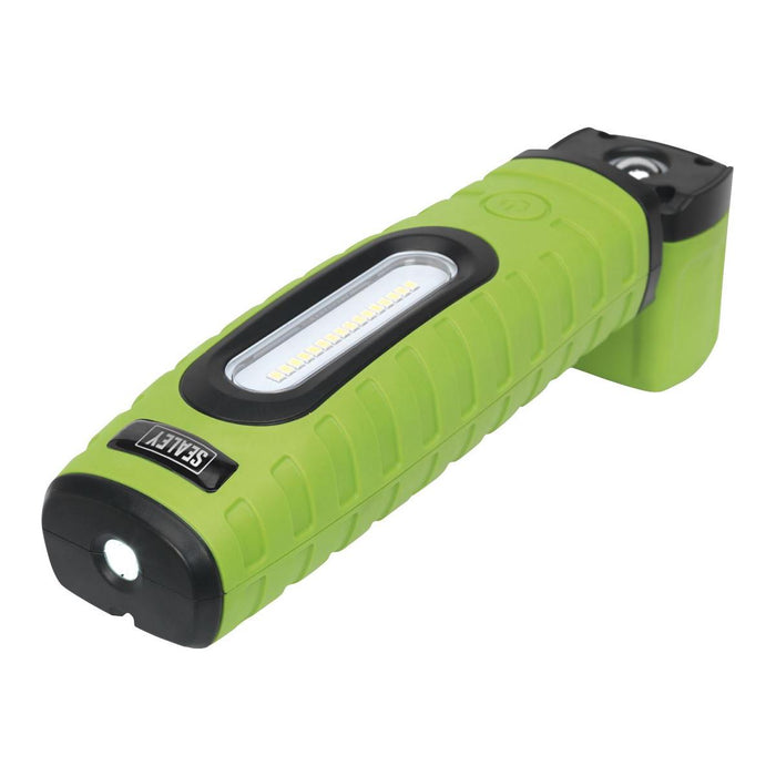 Sealey Rechargeable 360 Inspection Light 16 SMD & 3W SMD LED Green 2 x Lithium-i Sealey - Town Tools 