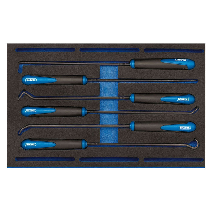 Draper Long Reach Hook and Pick Set in 1/4 Drawer EVA Insert Tray (6 Piece) Draper - Town Tools 