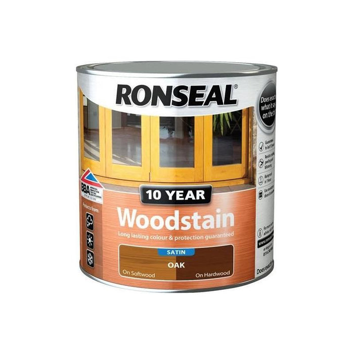 Ronseal 10 Year Woodstain Dark Oak 750ml Ronseal - Town Tools