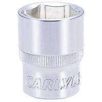 Carlyle Tools Socket - Shallow - Metric Standard - 1/2In. Dr - 22 mm