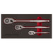Premier Platinum Pear-Head Ratchet Wrench Set with Flip Reverse 3pc Sealey Premier Platinum - Town Tools 