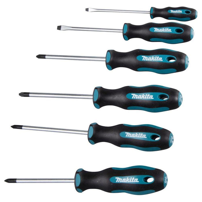 Makita 6Pc Screw Driver Set Sl Ph Pz E-10528 Makita - Town Tools