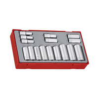 Teng Tools 3/8" Socket Set 6 pt TT1 16 Pieces