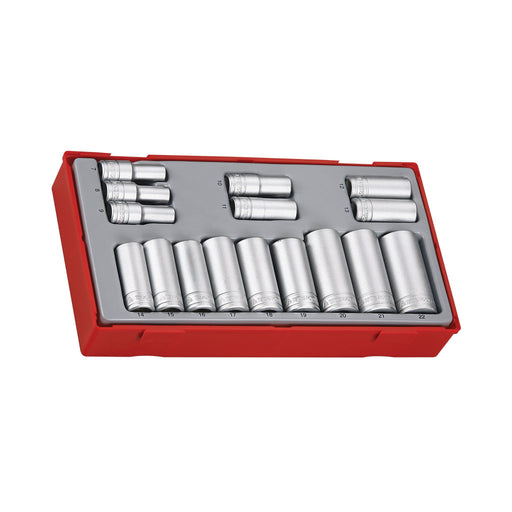 Teng Tools 3/8" Socket Set 6 pt TT1 16 Pieces Teng Tools - Town Tools 
