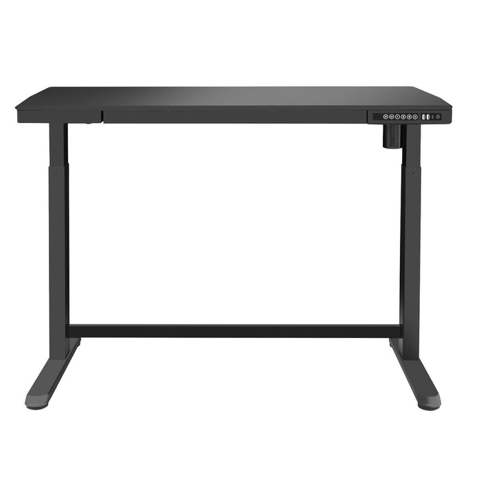 Dellonda Single Motor Ultra-Quiet Electric Desk with Control Panel USB Port